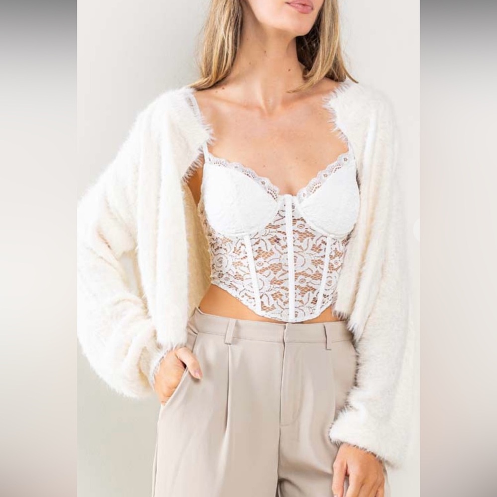 Boho chic Open Cardigan Fuzzy